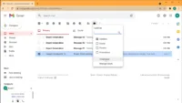 Creating a new label in Gmail for organizing emails.
