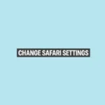 Opening Settings app to access Safari settings
