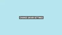 Opening Settings app to access Safari settings