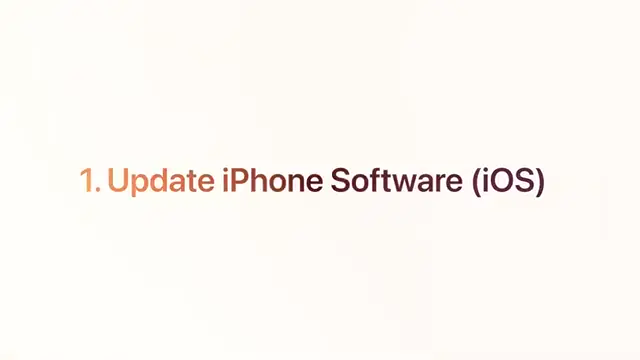 Updating iPhone iOS for Face ID fixes
