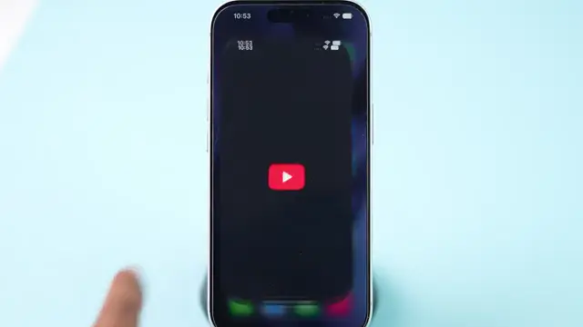 Profile icon in the bottom right corner of the YouTube app.
