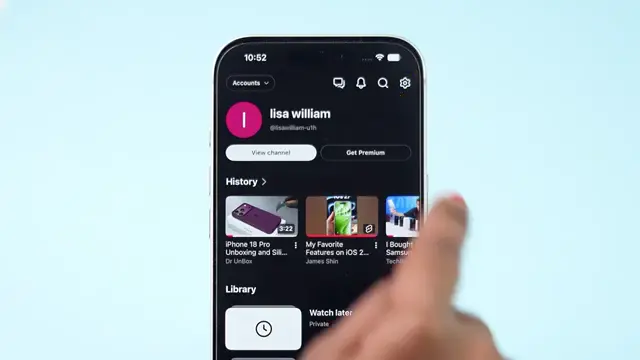 Manage Your History Select 'Manage all history' to check your YouTube settings.