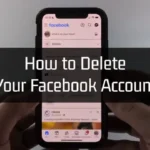 Opening the Facebook app to access account settings.