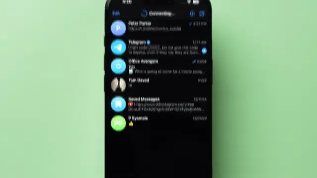 Settings icon in Telegram app.