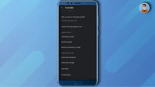 Deactivate Your Account TrueCaller deactivate button