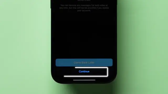 Phone number entry screen for account deletion.